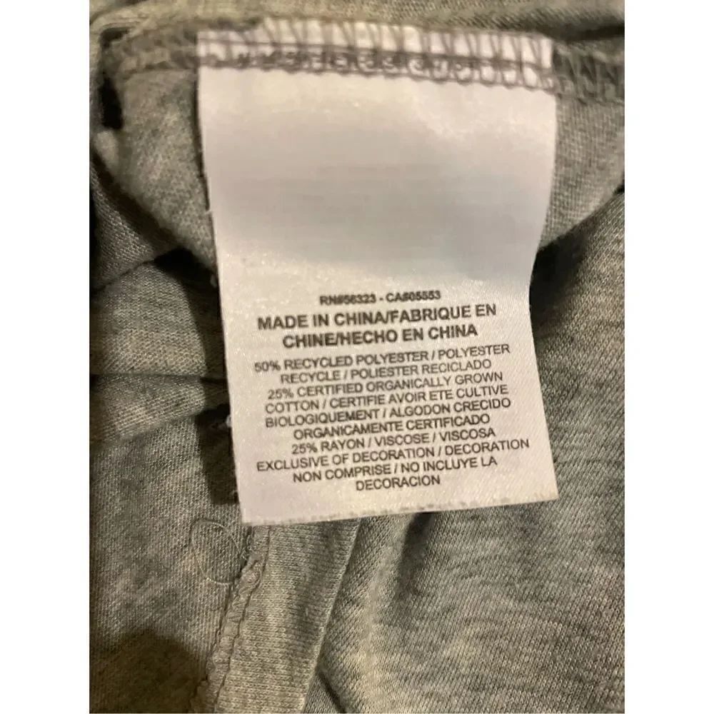 Nike Long Sleeve Gray with Black Lettering Swoosh Logo Size Large - Picture 9 of 9